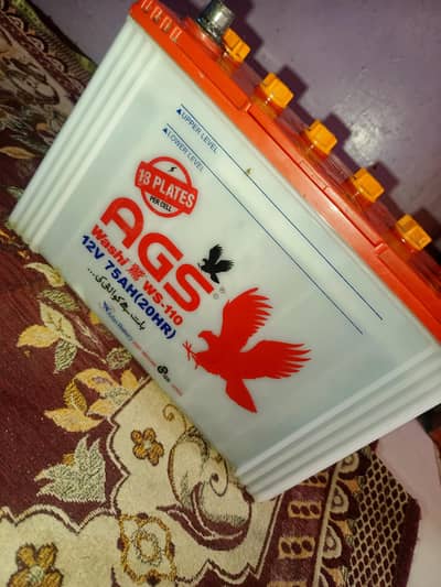 ags battery 13 plate new condition