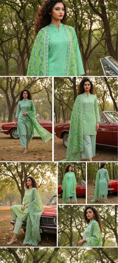 Regalia Branded unstiched clothing 3piece