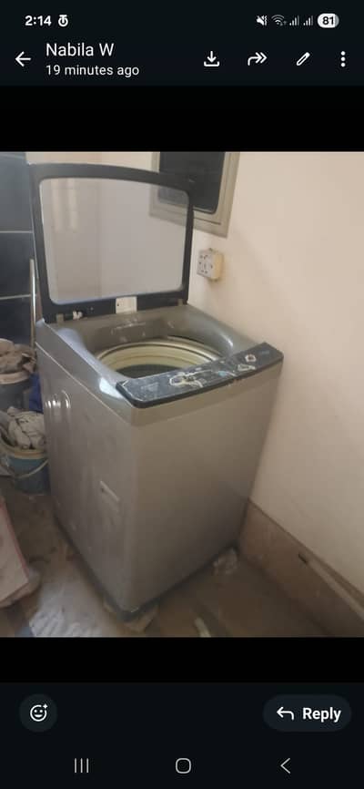 Haier. . 12 Kg load. . . in Good condition. . . never repaired