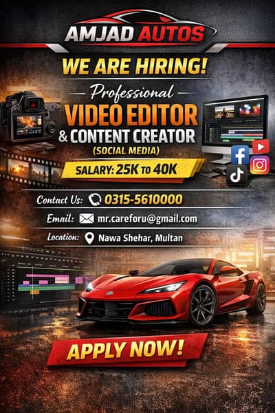 Professional Video Editor & Content Creator (Social Media)