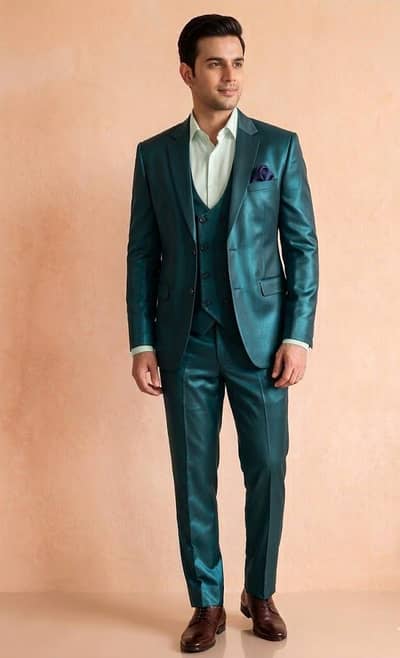 Elegant Men’s 3 Piece Suit – Coat, Waistcoat & Pant, Like New