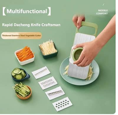 Compact green vegetable slicer