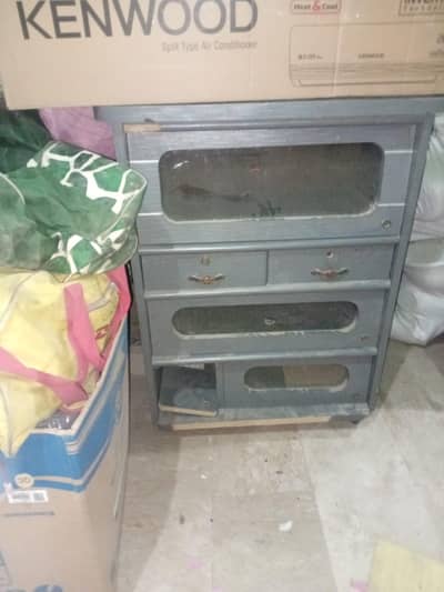 Multipurpose Wooden Storage Trolley