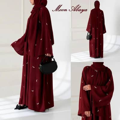 Georgette Embroidered Full Abaya