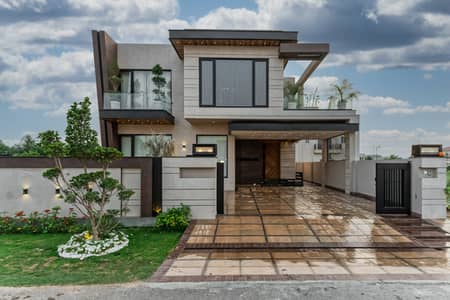 D H A Lahore 1 Kanal Brand New Stylish Design House Fully Basement With 100% Original Pics Available For Rent