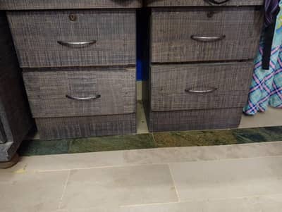 Side Tables, Wardrobe , Dressing Table