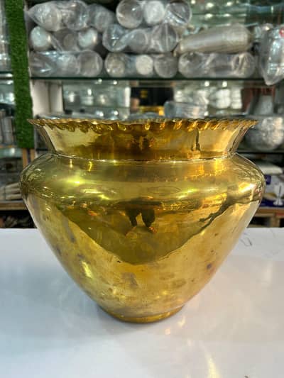 Brass Flower Pot