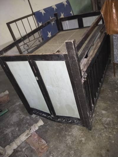Wooden baby cot for urgent sale