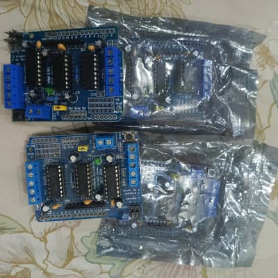 Motor driver L293D   x4  pieces new  l298n motor driver x1 piece