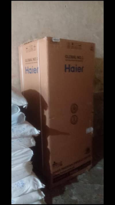 haier frige 538iot wifi model full size box pack black color