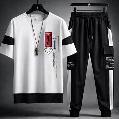  2 Pcs Men's Micro Interlock Graphic Sublimation Track Suit 