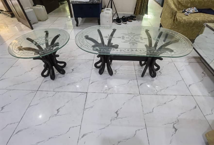 1 centre table and 2 side table 2