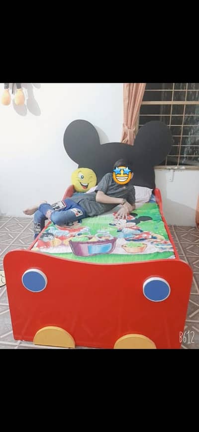 Car bed micky mouse bed