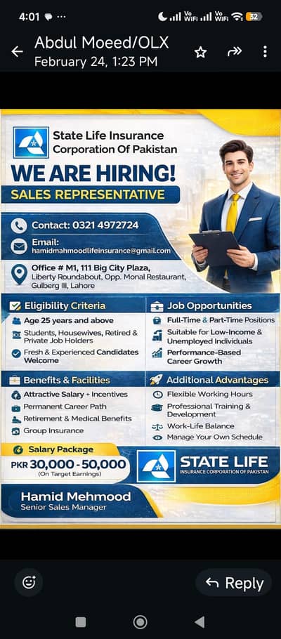 PART TIME JOB FOR MALE/FEMALE AND UNIVERSITY STUDENTS