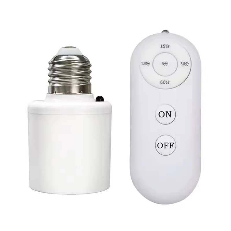 60W E27 Wireless Remote Control Smart Timer Switch Lamp Holder 9