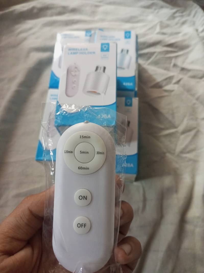 60W E27 Wireless Remote Control Smart Timer Switch Lamp Holder 11