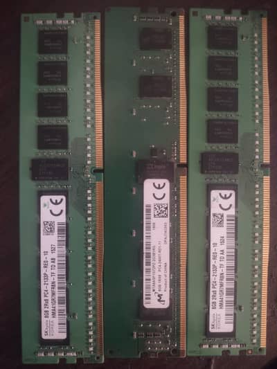 24gb ddr4 ecc ram 8+8+8 selling 24k each 8k