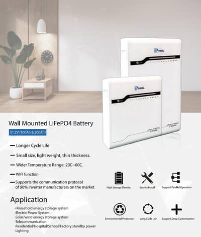 Hisel 51.2V 100ah IP54