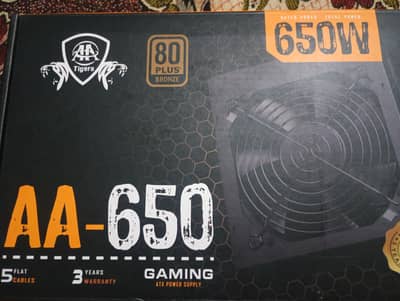 650W 80+ Bronze Power Supply – 1 Year Warranty