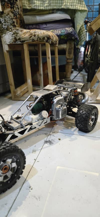 Hpi baja 5b For Sale with 32cc engine 10/10  HotRc Ct6a Transmitter