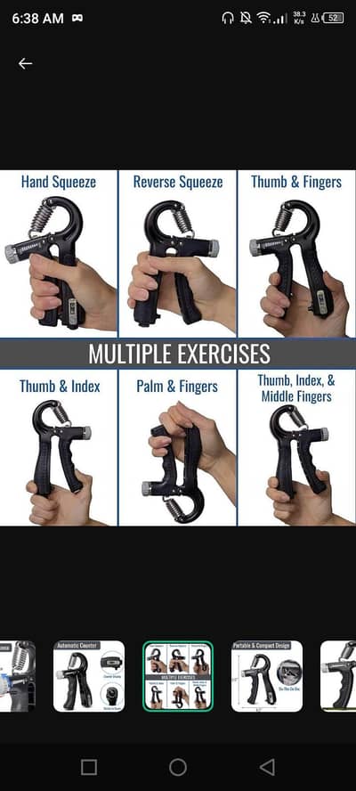 adjustable hand gripper strengthener with automatic counter
