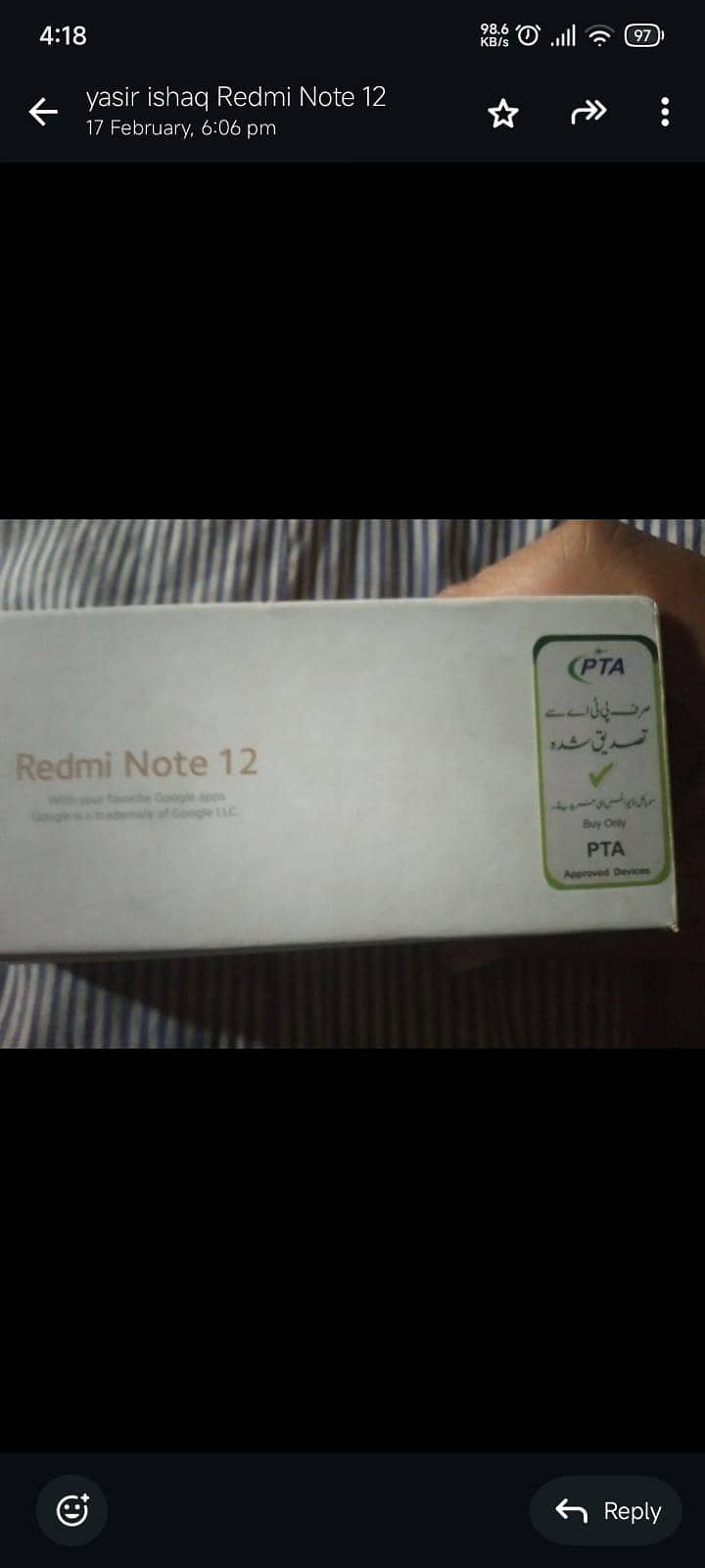8/128 redmi note12 3