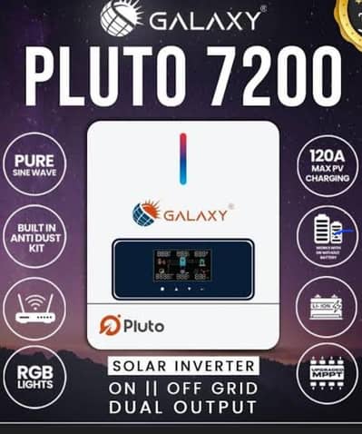 Galaxy Pluto Hybred Invertor 6.2 Kw Pv7200 for 65000Rs