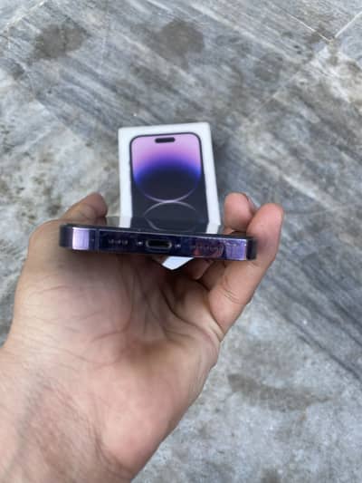 I phone 14 pro Deep purple 128GB Non pta factory unlock Box aviable