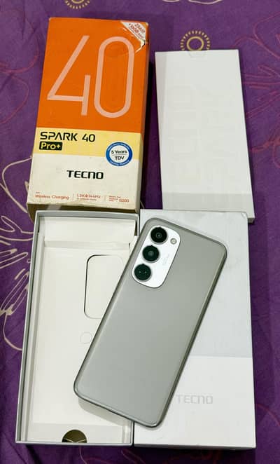 Tecno Spark 40 Pro Plus 8gb 256gb Complete Box