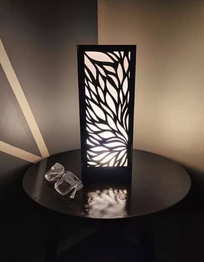 3d wooden leaf Lamp Brown 11.5” for home and office
