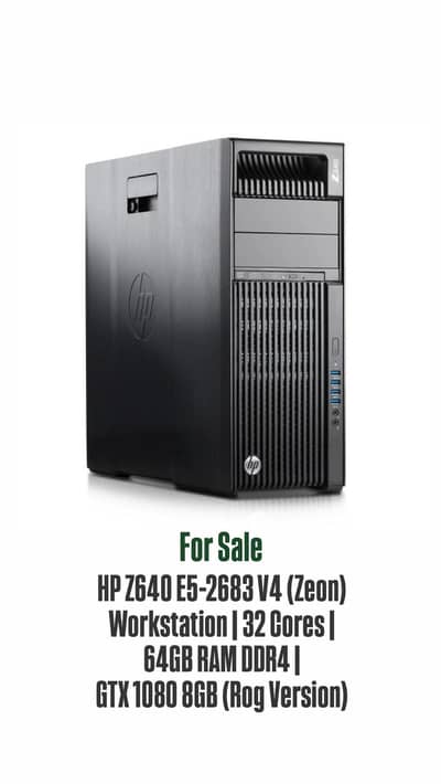 HP Z640-2683 | 64GB RAM | GTX 1080