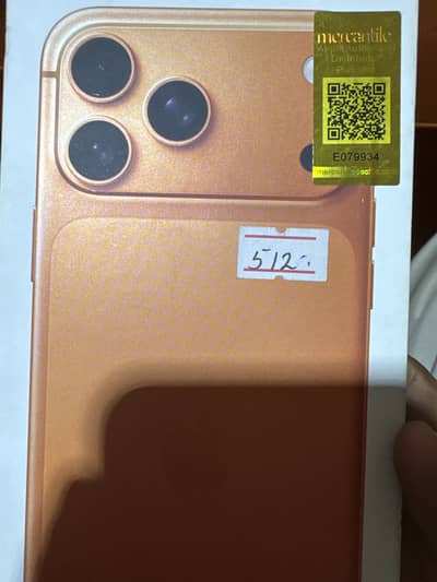 Iphone 17 pro max 512gp PTA approved just 31 cycle 10/10