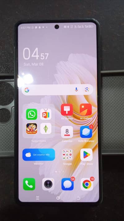 tacno camon 20  with box and original charger cable