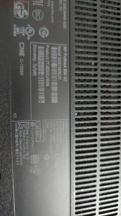 HP BUSINESS MACHINE PROBOOK SERIES 650G2 - 10/9 CONDITION