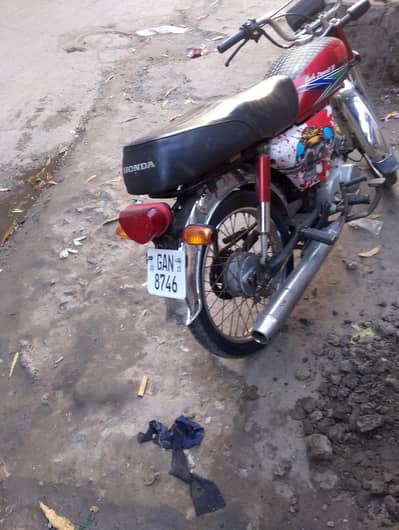 70 bike 70cc 2011 model number 15 ma laga ha all paper is clear