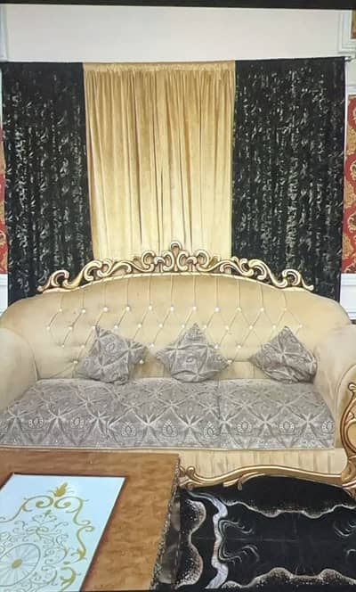 3 seater sofa set with table