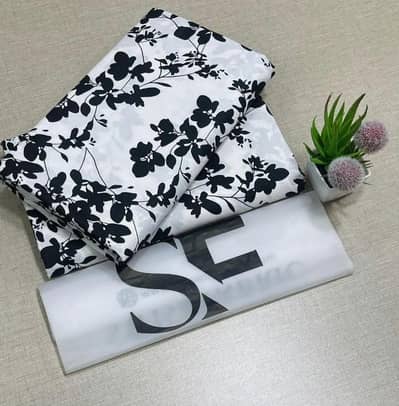 2 Pc's Women Unstitched printed suit