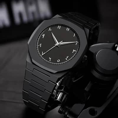 Black Arabic Aura Watch