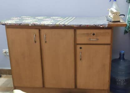 Iron stand with drawers