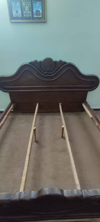 Wooden Bed (without mattress)