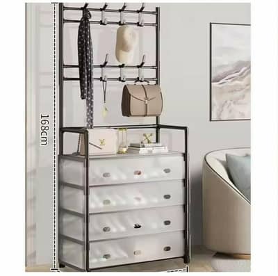 4 layer dust proof shoes and coat rack whatsapp 0328-2609081