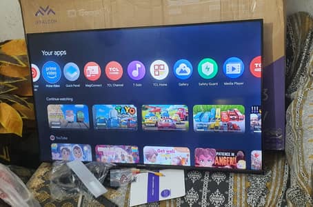 Tcl iffalcon 43 inch 4k google tv 8 month waranty all accessories