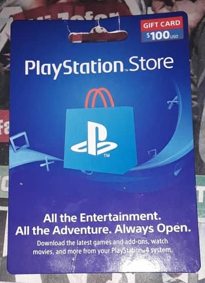 PSN 100 USD giftcard