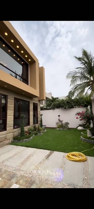 500 Square Yards Leased Brand New Very Beautiful Ground Plus 1 Bungalow Available For Sale In DHA Phase 7 At Very Prime Location