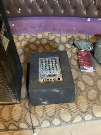 SP4 12 +12 woofers 8 power lahori mixer 12 inch speakers 300 watt