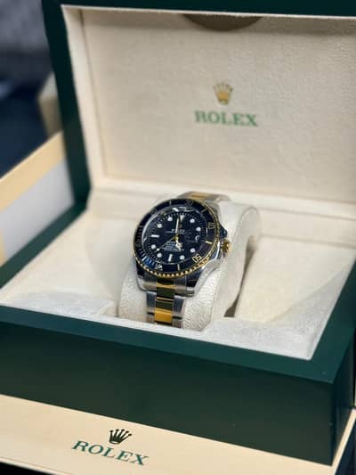 Luxury Two-Tone Quartz Watch | Classic Diver Style