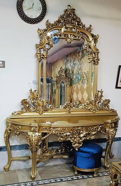 antique beautiful sheesham wood console