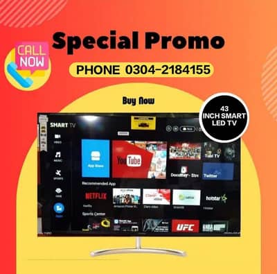 43 inch Smart led Tv new model 2026