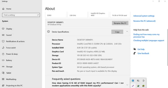 HP Elitebook 8470p  Core i5 3rd Generation  14.1″ inches