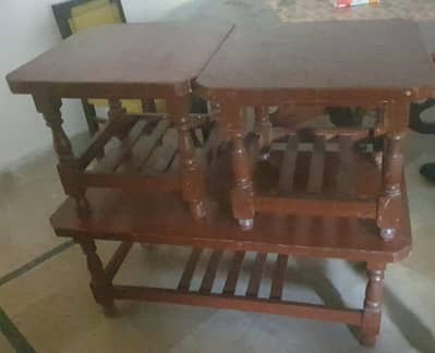 aik bara table or 2 choty  table